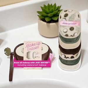 The Original Makeup Remover 7 Day COCONUT Set  w/ Reusable Bag New in Box